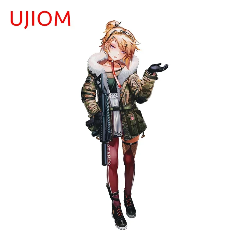 UJIOM 13 см X 5,4 см APC9 милый пистолет для девочек, мультяшные наклейки на стену, индивидуальная наклейка для детской комнаты, аниме, креативное украшение Chambre