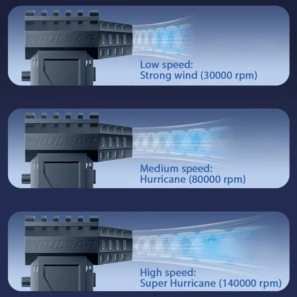 X3Pro Ventilatore d'aria 140000 giri/min Turbo Jet Fan Potente polvere del computer che soffia Strumenti di pulizia Tipo-C Ricarica Asciugatrice portatile portatile