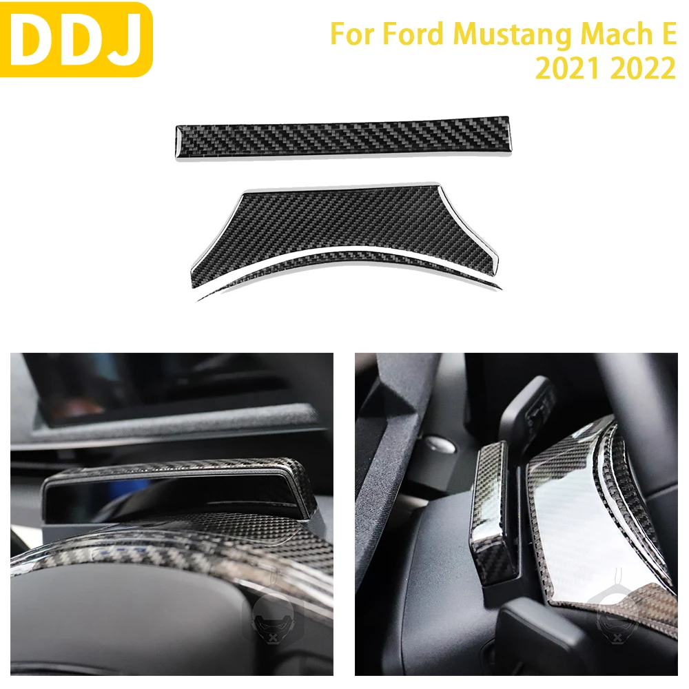 

For Ford Mustang Mach E 2021 2022 Car Accessories Auto Interior Steering Wheel Display Trim Sticker Modification Decoration