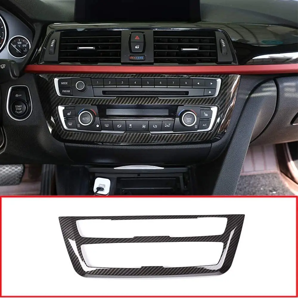 

Carbon Fiber ABS Console Conditioning CD Panel Trim For BMW 3 Series F30 F31 F32 F33 F34 F36 F80 F82 M3 M4 2012-2018