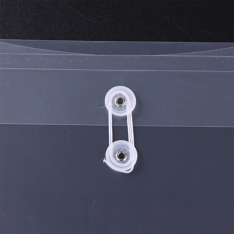 2 Buah Organizer Folder File Ukuran A4/A5/A6 PP Tas Dokumen Transparan Tahan Air untuk Perlengkapan Kantor Sekolah Alat Tulis