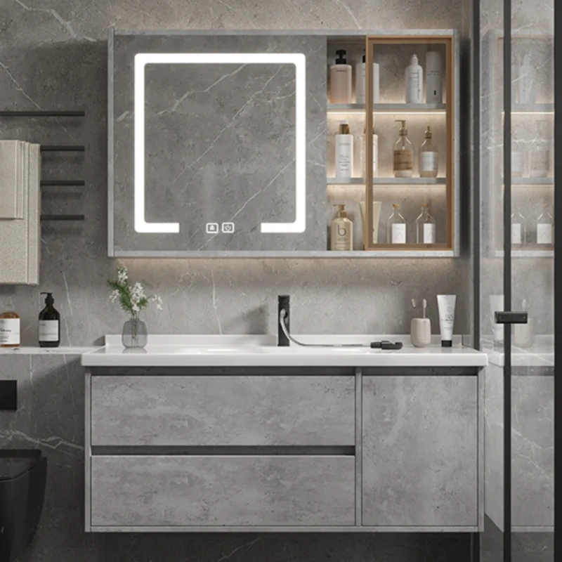 Cabinets Bathroom Corner Sink Storage Shelf Salon Station Multipurpose Wall Bathroom Furniture Hovedskapet Furniture Luxury