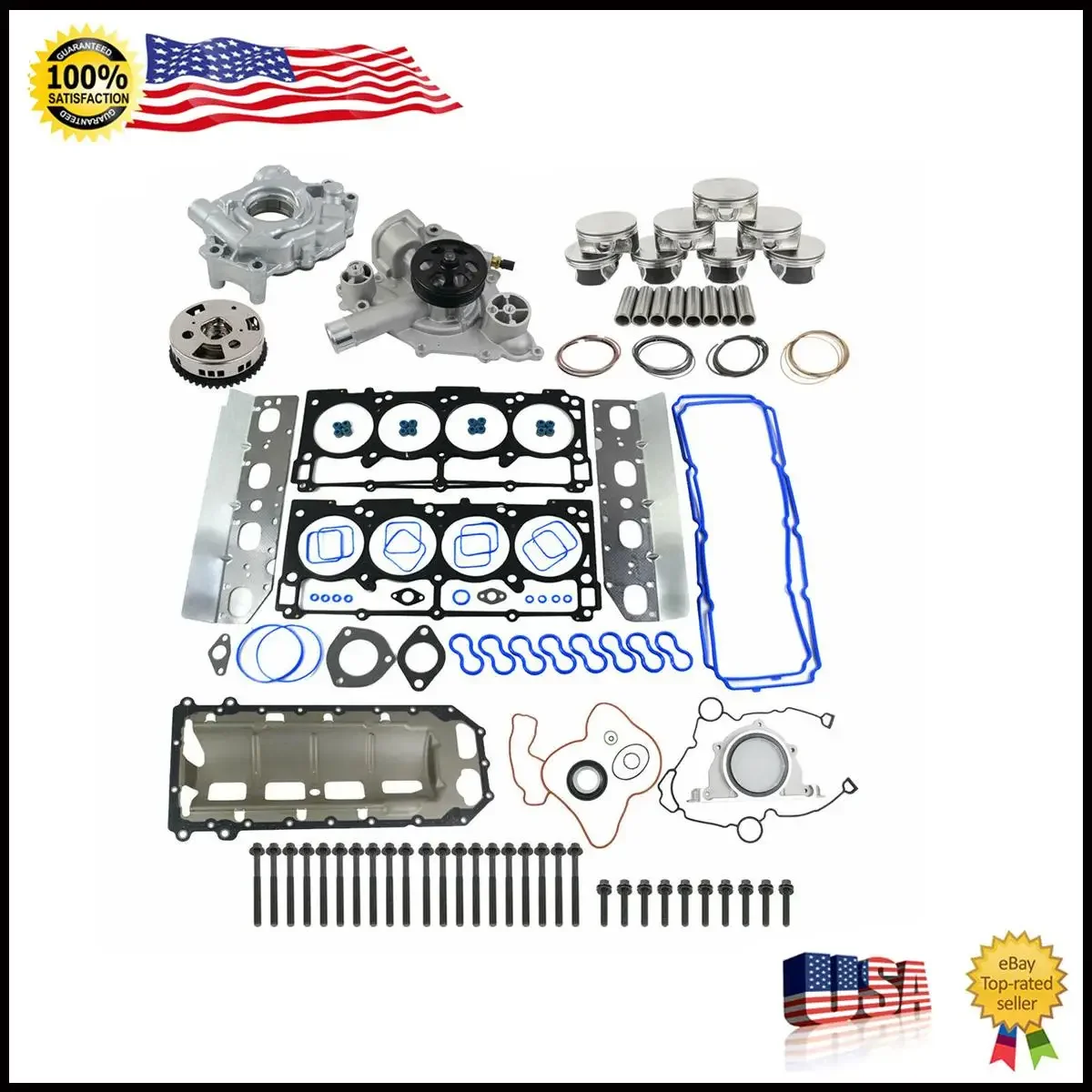 AP01 Overhaul Engine Rebuild Kit for Dodge Challenger Charger Durango Jeep Grand Cherokee Chrysler 300 5.7L OHV 2009-2015