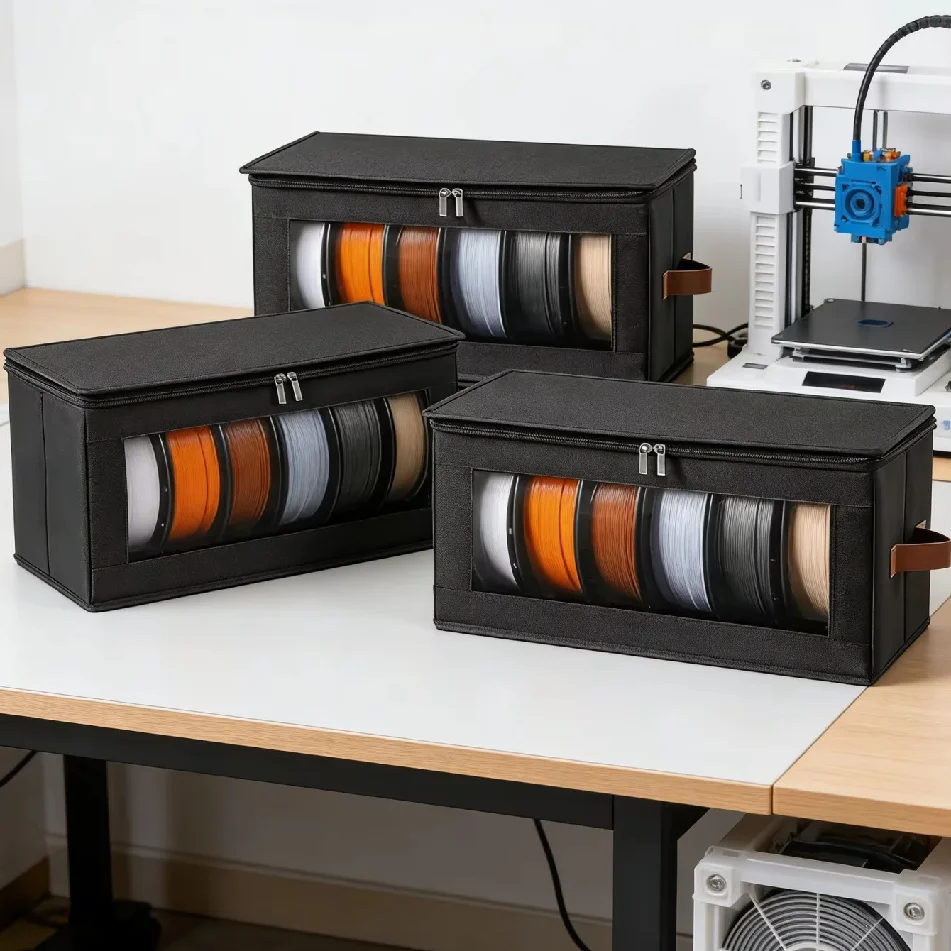 Filament Storage Bag - 3D Printer Filament Storage Containers, 3D Printing Accessories Holder Rack for Home, Office Workshop