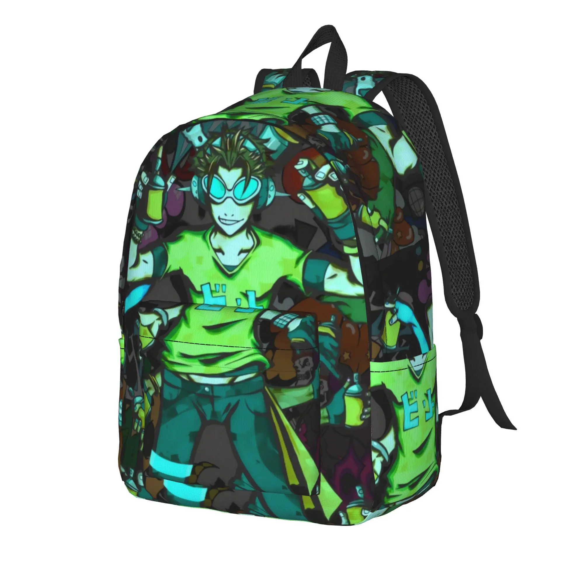Jet Set Radio Future Backpack  Leisure Backpacks Women Travel Breathable High School Bags Design Rucksack