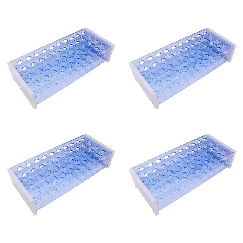 QWE-4X Plastic 3 Layers Lab Test Tube Rack Holder For 18Mm Centrifugal Pipe Stand 40 Holes