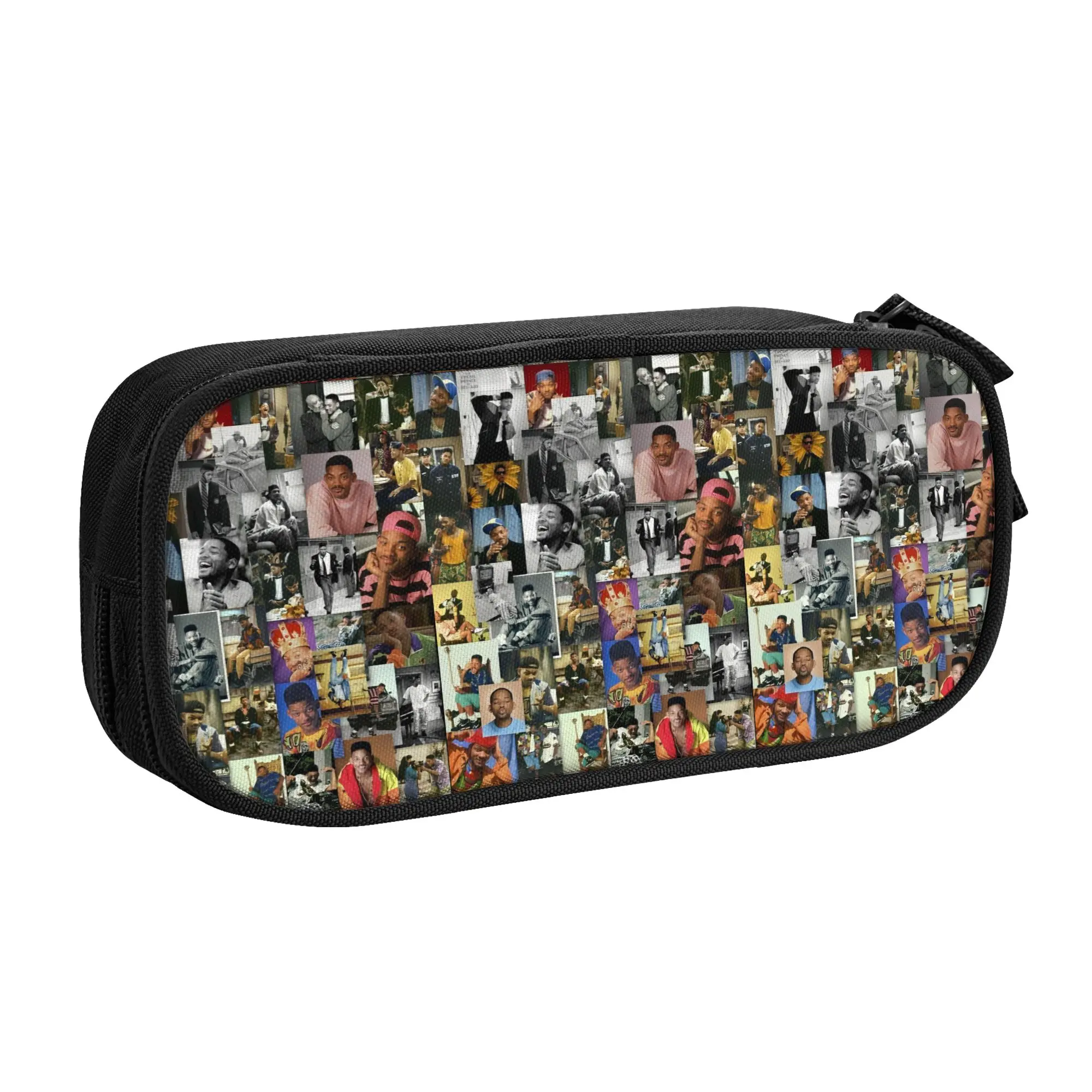 Cute Wills Smiths American Actor Rapper  Pencil Case for Girls Boys  Large Storage Pen Bag Box Stationery