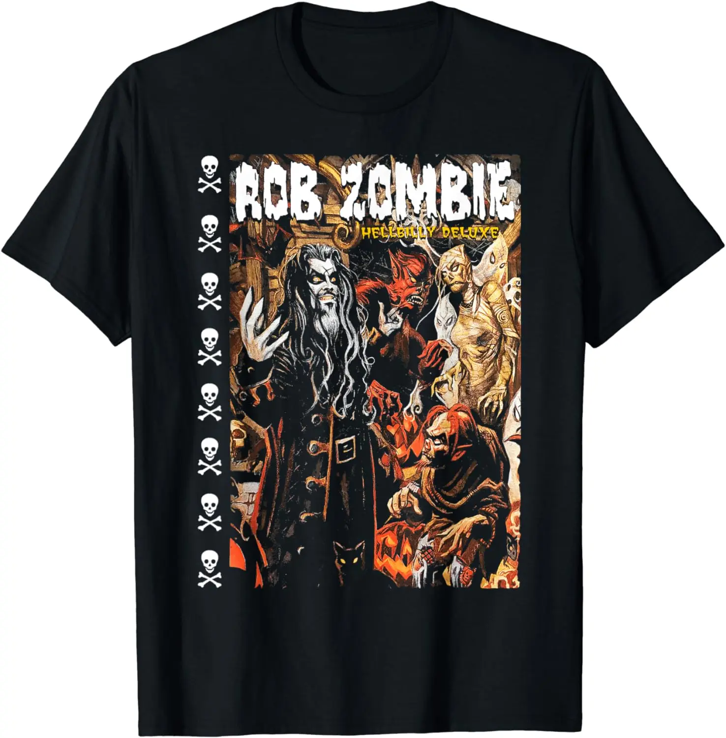 

Rob Zombie Hellbilly Deluxe T-Shirt Adult Regular Fit O-Necked Tees Cotton Men's Printed Tops