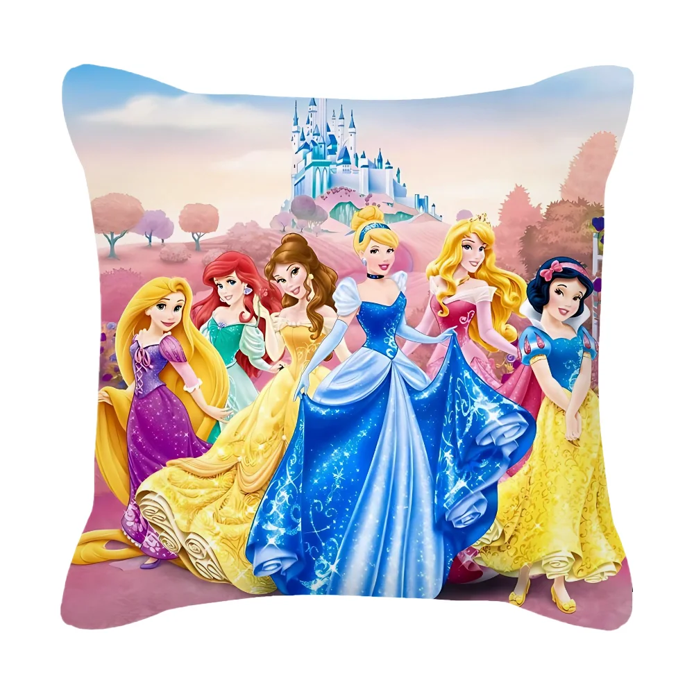 D-Disney Prin-cess Living Room Decoration Cushion Cover for Pillow Room Decorating Items Personalized Gift Decorative Pillowcase