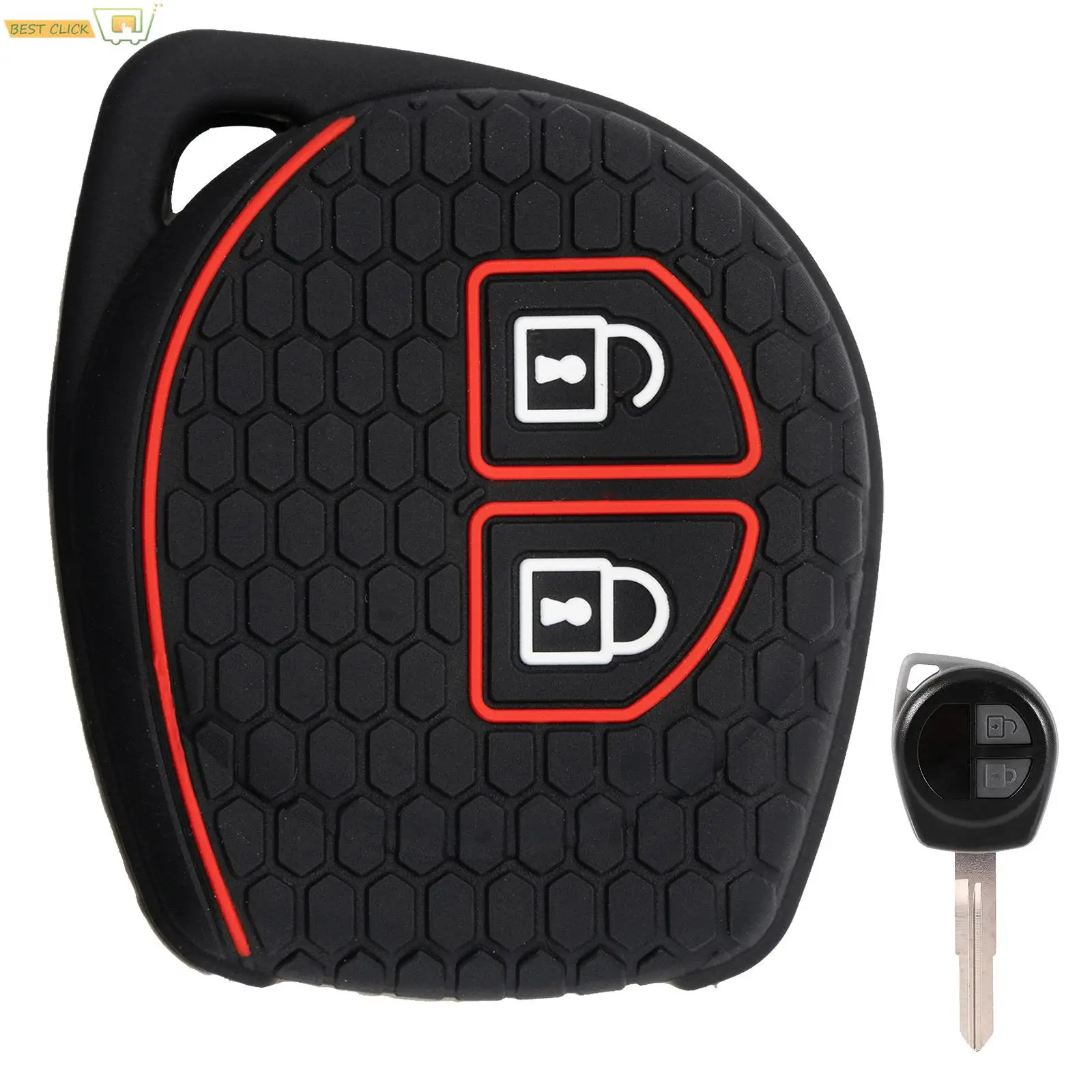2-przyciskowy silikonowy pilot samochodowy do Suzuki SX4 Swift Grand Vitara Ciaz Liana Spresso Celerio Jimny Jeemny