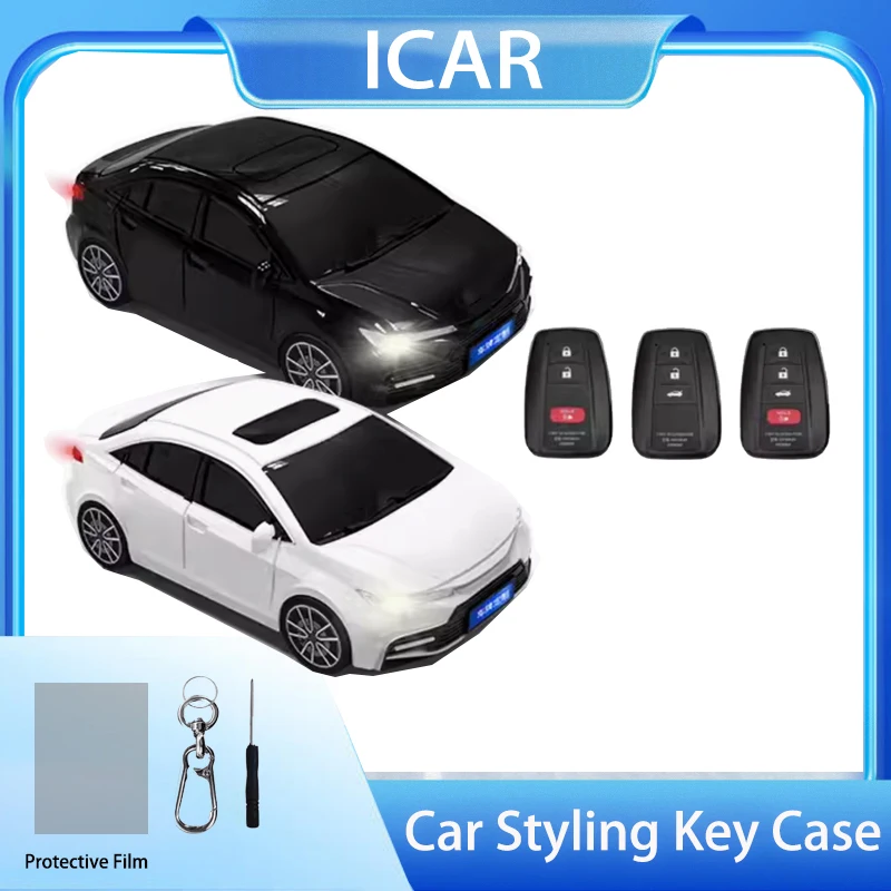 

For Toyota Levin Car Model Smart Key Case 23 Button for CHR RAV4 Prado Izoa Avalon Key Cover Fob Bag Holder Keychain Accessories