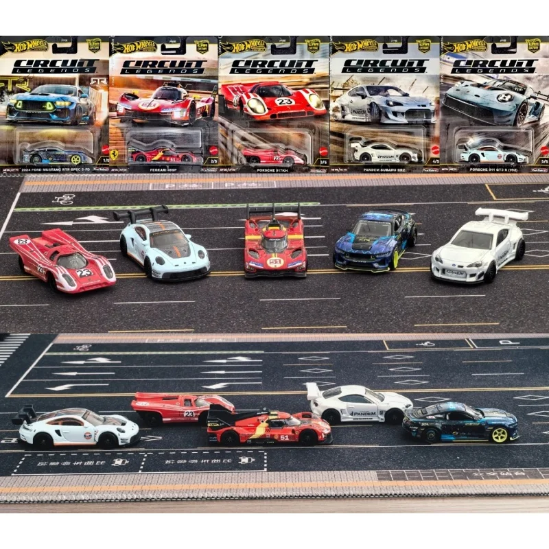 

Hot Wheels оригинальная автомобильная культура Circuit Legend Serise, литая под давлением модель автомобиля из сплава, игрушка, коллекция Ferrari Ford Mustang, праздничный подарок