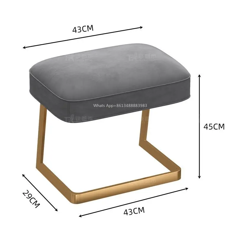 

Hot Nordic, Dressing Stool, Light Luxury, Bedroom, Simple, High-end, Living Room, Home, Makeup, Chair, Stool