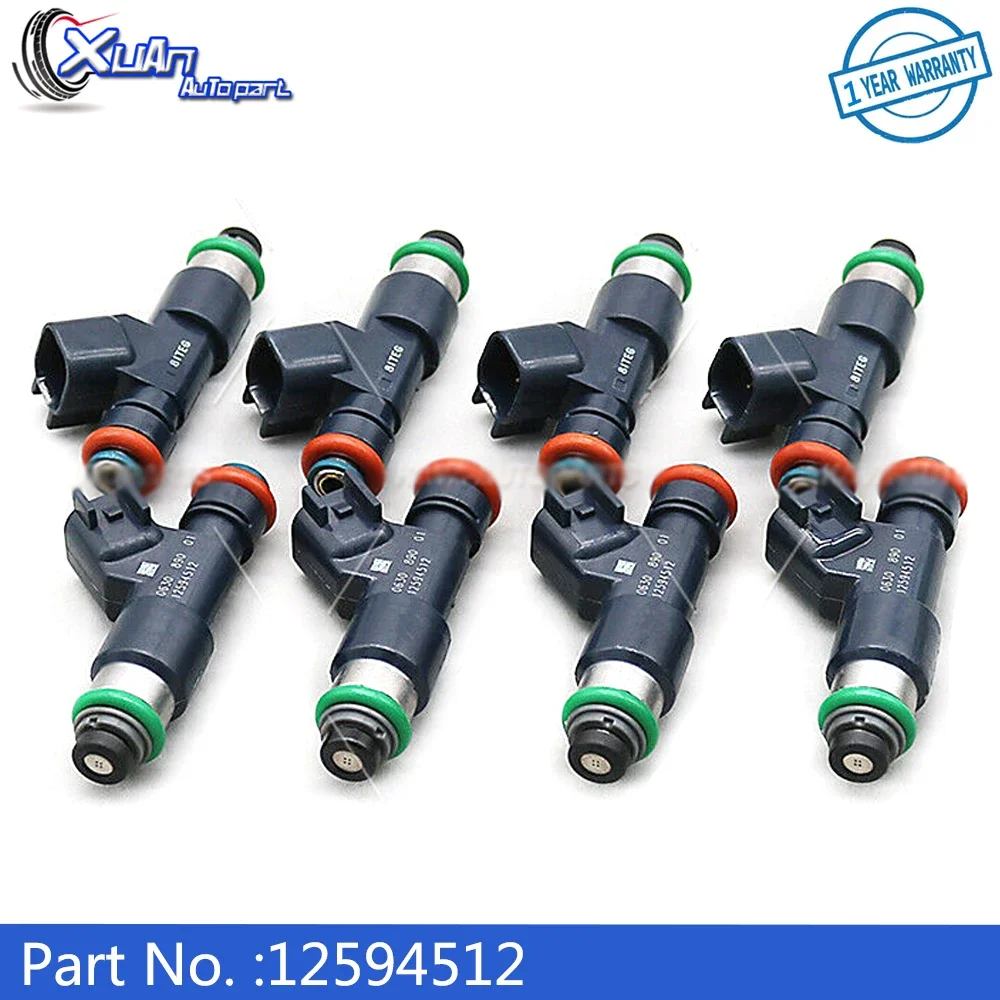 XUAN 8pcs Car Fuel Injectors Nozzle 12594512 for Chevrolet Avalanche Express Silverado Suburban Tahoe GMC Savana Sierra Yukon XL