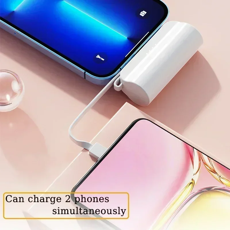 10000mAh Mini Portable Power Bank External Battery Plug Play Power Bank Type C Fast Effective Charger For iPhone Samsung Huawei