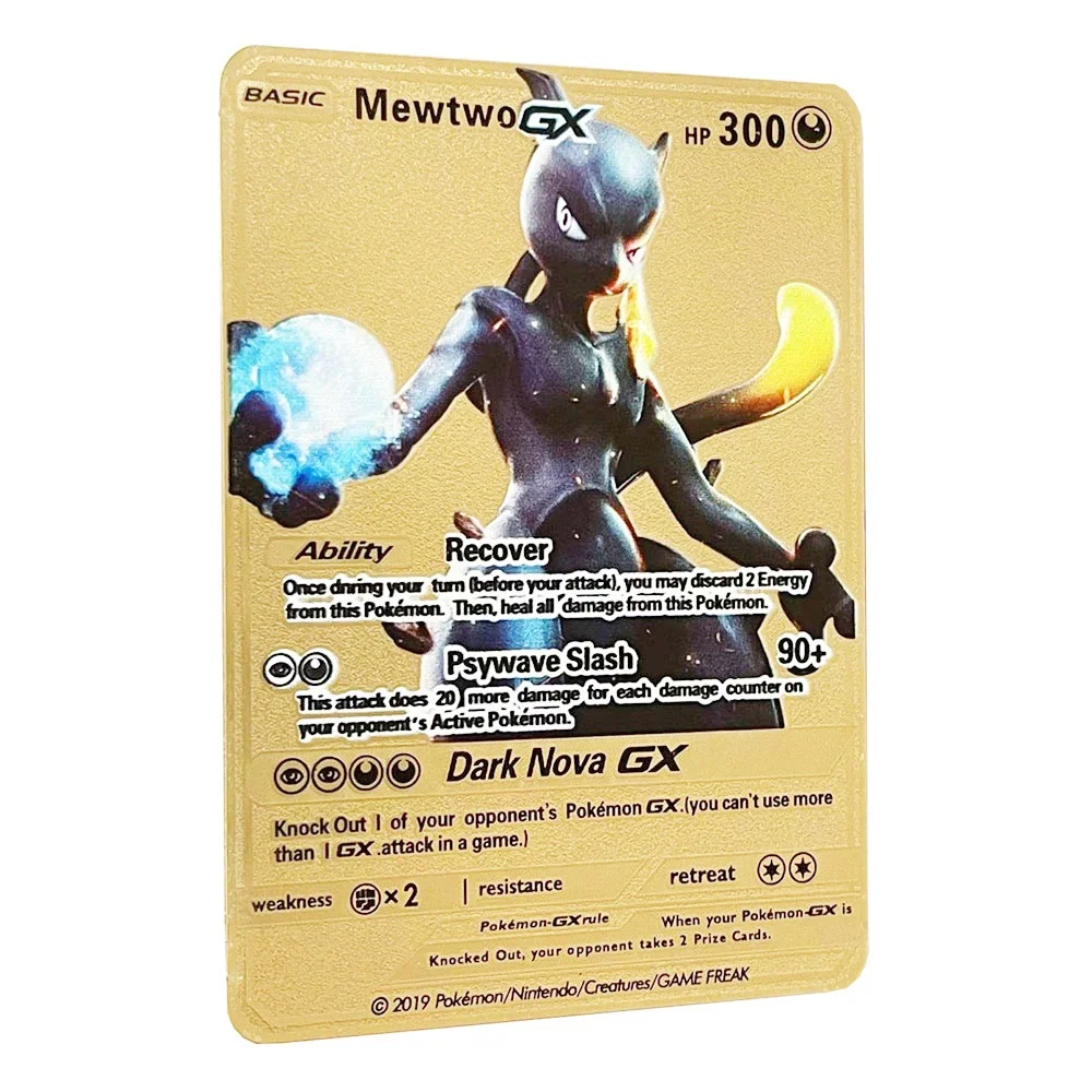 Diy Pokemon Vmax Charizard Metal Card Self-Control Ptcg Collect Signature Trading Flash Card Anime Cartoon Gift