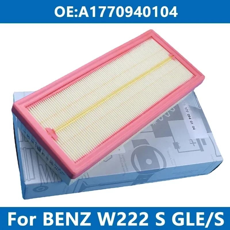 

Car Engine Air Filter Cleaner Element A1770940104 For Mercedes Benz W222 W223 V167 X167 GLE580 GLS580 S560 L S580 S-Coupe Intake