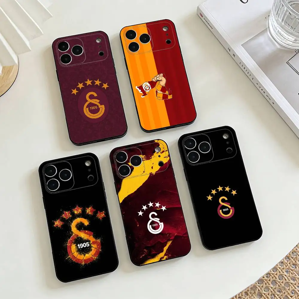 Чехол G-GalatasarayS 1905s для iPhone 17, 16, 15, 14, 13, 12, 11, X, XR Plus, мягкий силиконовый чехол черного цвета