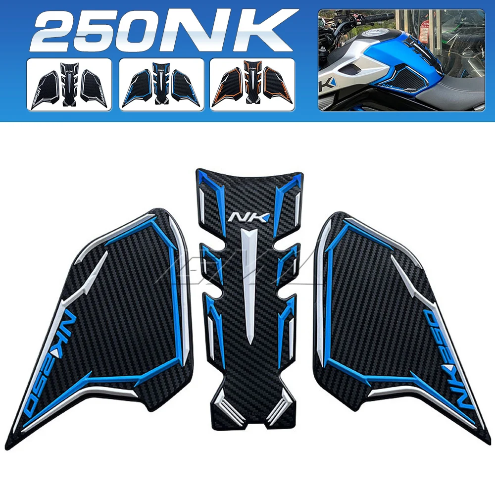 For CFMOTO 250NK 250nk 2022 3M Motorcycle Fuel Tank Pad Protector sticker Knee Grip anti-slip Side Decal Kit Decoration