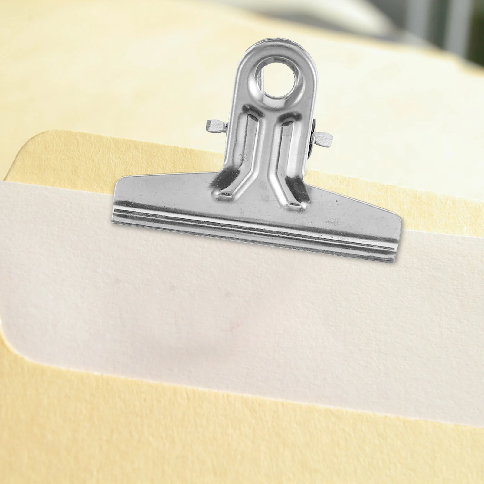 

25pcs Stainless Steel File Binder Clips Medium Large Money Storage Fixing Silver Portable Checks Wallets ganizer 4 2cm