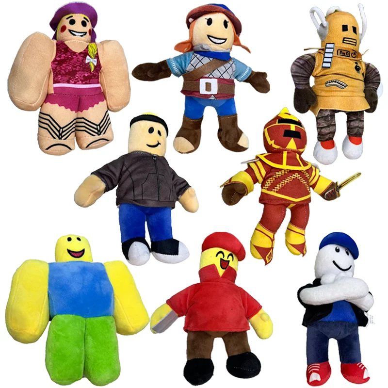 Juguetes de peluche bonitos de la temporada 2 de Rainbow Friends de Roblox, muñecos de peluche de dibujos animados coloridos y suaves para regalo de cumpleaños, decoración del hogar