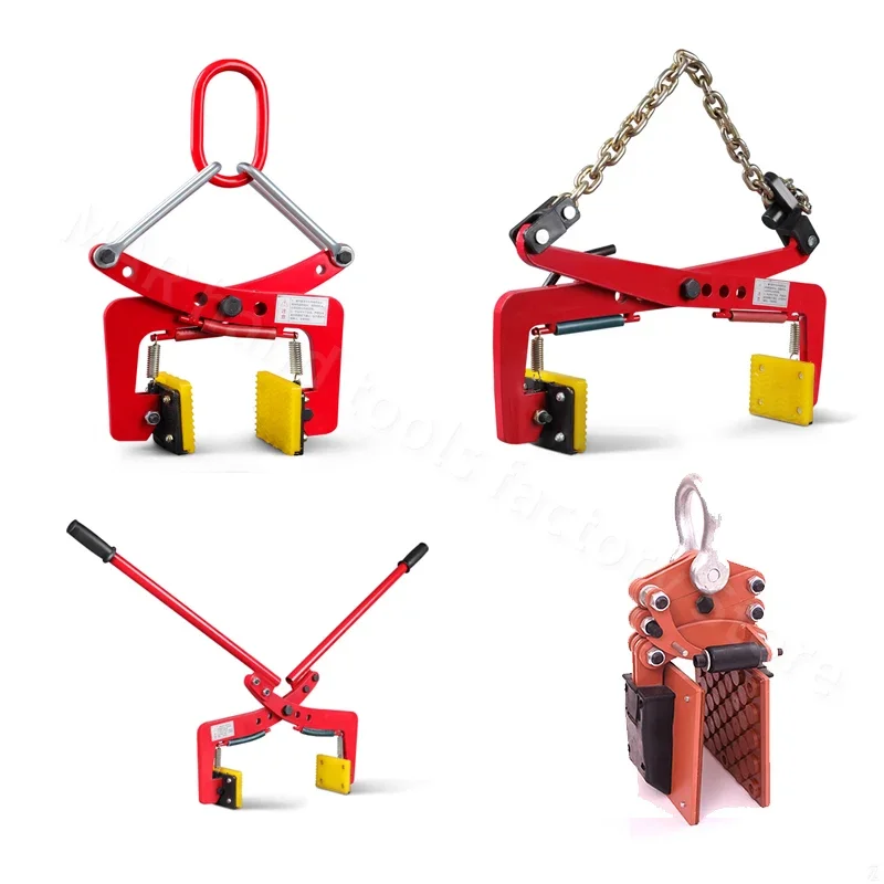 Heavy Duty Marble Lifting Clamp 200-2000kg Stone Slab Lifter Tool for Vertical Lifting Slate Granite Secure clamp Construction