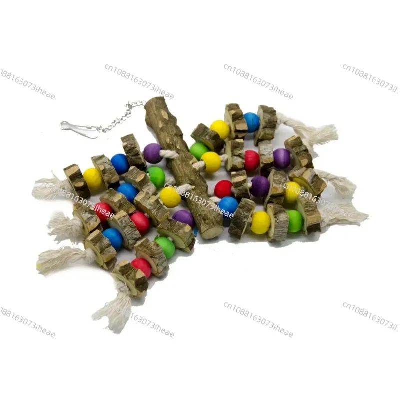 1PCS Parrot Toy Pet Bird Toy Super Hard Belt Pepper Wood Hanging String Bite String Climbing Machine Sunflower Gnawing Bite