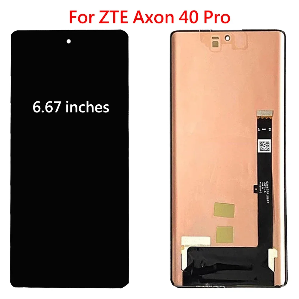 AMOLED For ZTE Axon 40 Ultra LCD Screen Axon 40 PRO 5G Display Touch Panel Digitizer Assembly Replacement For ZTE Axon 40 SE LCD