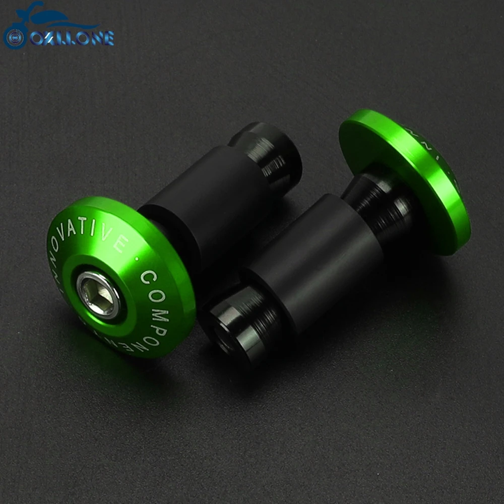 

2024 Universal Motorcycle Handle End Bar motocross Handlebar Grip Plug Cap For Kawasaki Z300 Z650 Z750 Z800 Z900 Z1000 ER6N/F