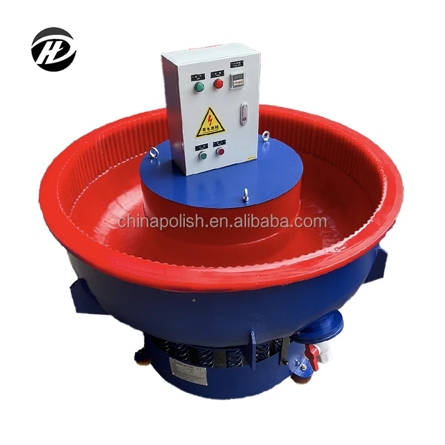 Continuous Motorized Vibrator Automatic Metal Polishing Machine Polisher Bowl Vibratory Tumbler Finishing Machine 300L