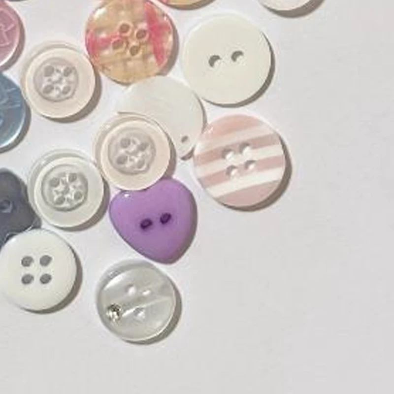 20pcs/set Multicolour Button S Crafts DIY Scrapbooking Cute Korean Sewing Button Randomly Apparel Accessories