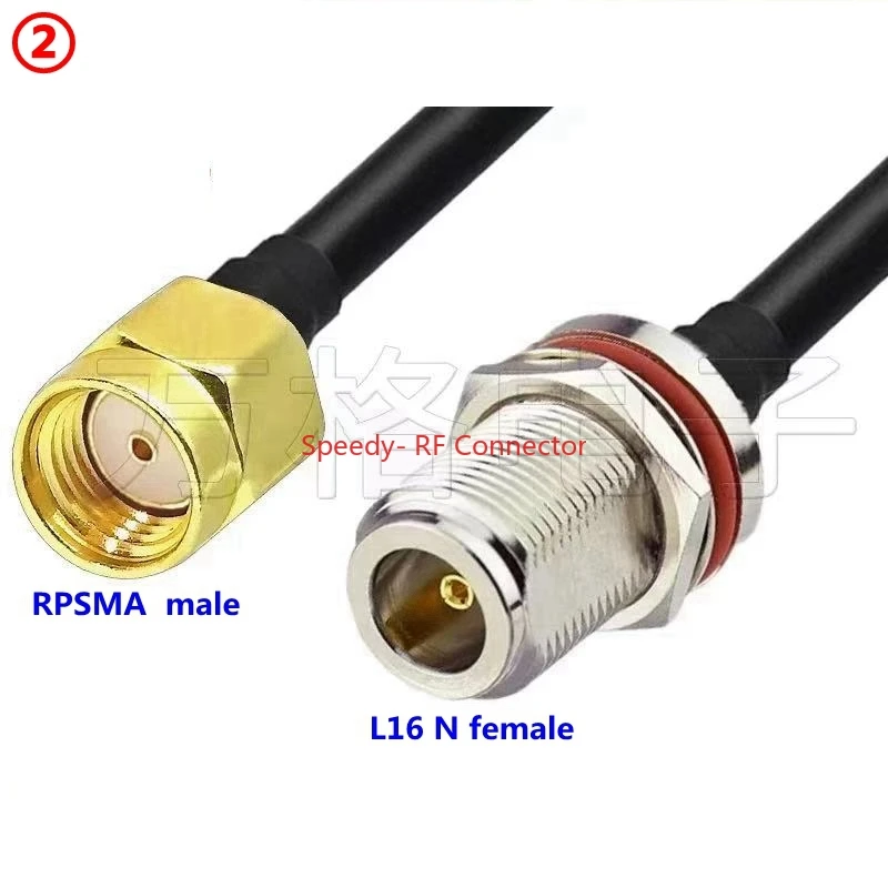 LMR240 Kabel SMA Naar N Type Vrouwelijke Hoofd met Waterdichte Ring Antenne Verlengadapter Kabel Outdoor Coaxiale Radiofrequentie RF