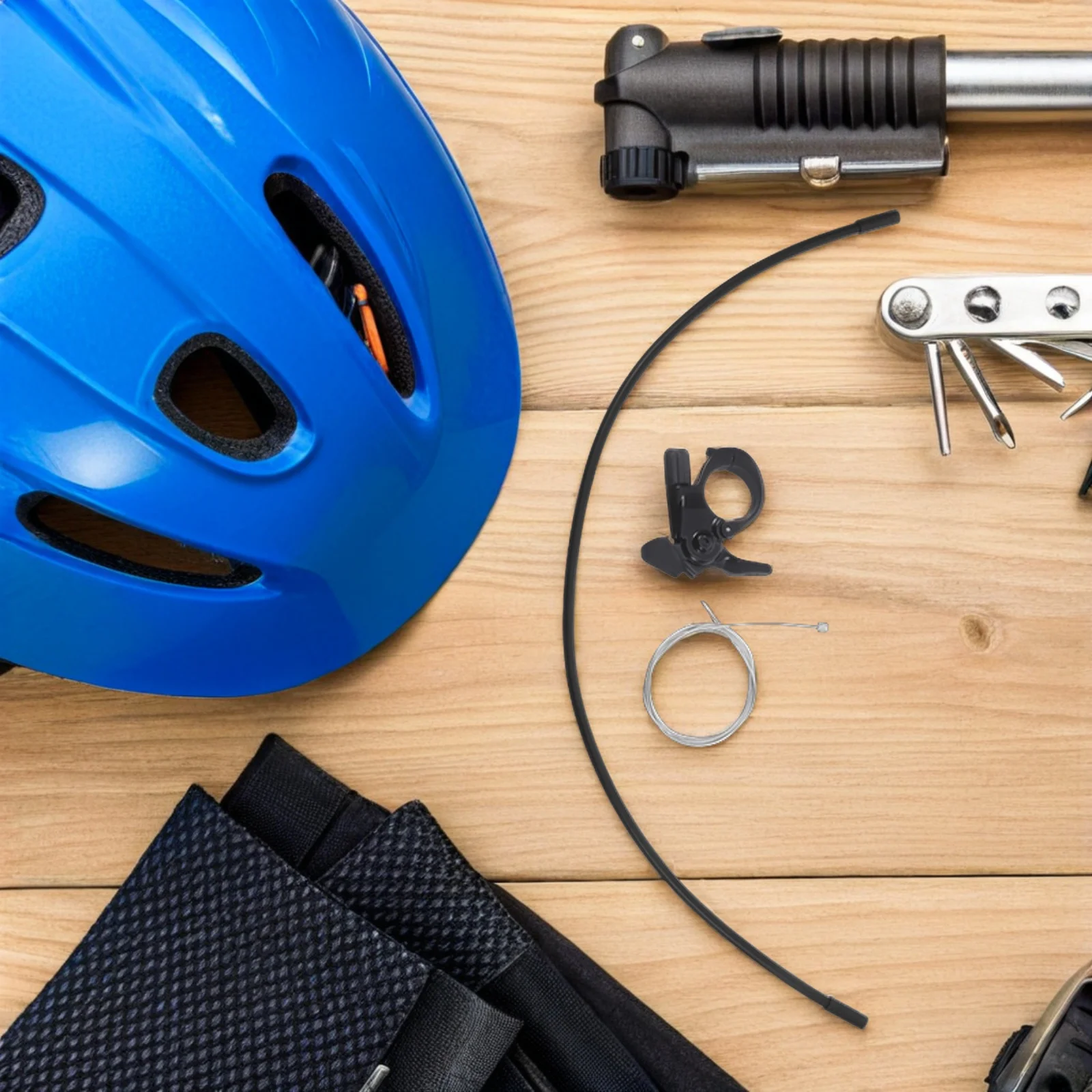 

1Set Aluminum Alloy Mountain Bike Front Fork Remote Lockout Switch Lightweight Line Control for Smooth Suspension Adjustment