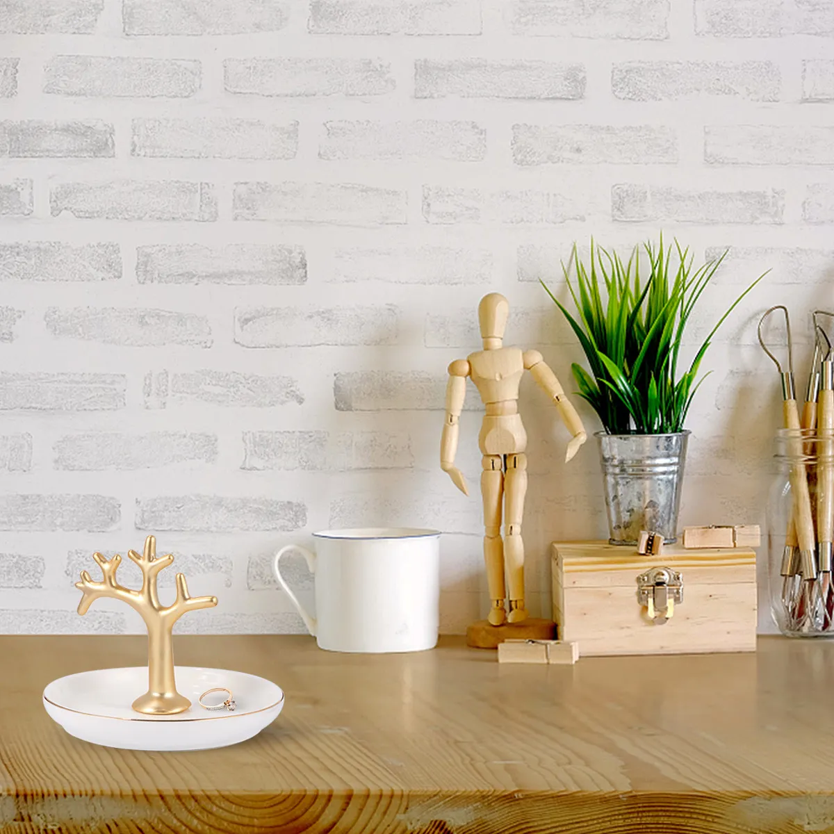 

Керамический поднос для украшений в форме ветви: органайзер для колец, серег, браслетов, для дома и демонстрации, подарок для друзей, семьи, коллег