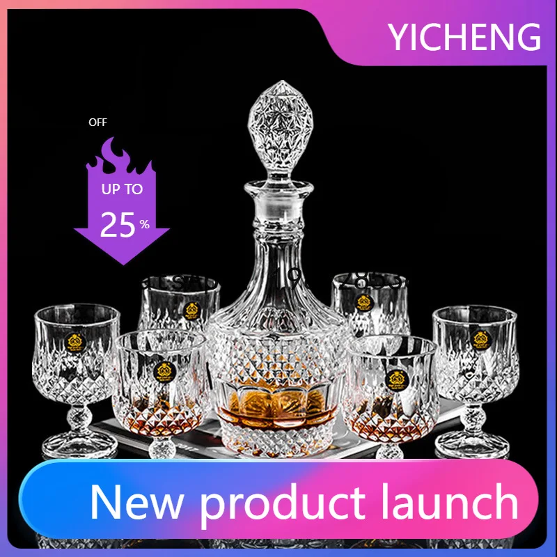 

wine glass thickened crystal glass sealed wine bottle wine glass suit