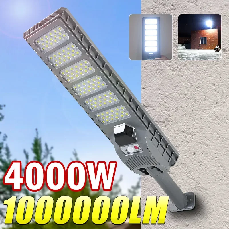 

Pop 1000000LM 4000W Powerful Outdoor Solar Lights Motion Sensor Solar Lamp Outdoor Waterproof IP65 Solar Spotlights Street Yard