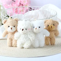 50 Stks/partij Pluche Teddyberen Speelgoed 12Cm Schattige Dieren Knuffels Kawaii Meisje Blush Beer Sleutelhanger Kinderfeestcadeaus