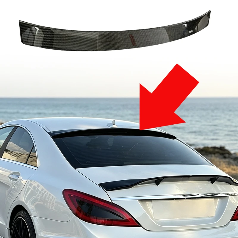 Roof Spoiler For 2012‑2017 Mercedes Benz CLS Class W218 Car Rear Window Top Wing Exterior Body Kit Modification Accessories