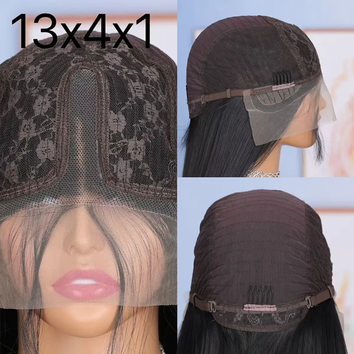 Jerry Curly HD Full Lace Frontal 13X4X1 Wig For Black Women Mother Gifts Preplucked With Baby Hair Bleached Knots image 6