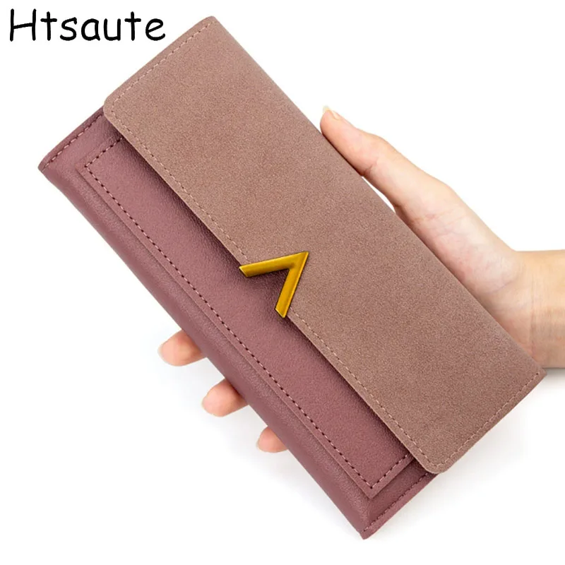 

Fashionable Vintage Long Wallets for Women PU Leather Multi-Card Slot Clutch Purse Polyester Fiber Pure Color Polyester