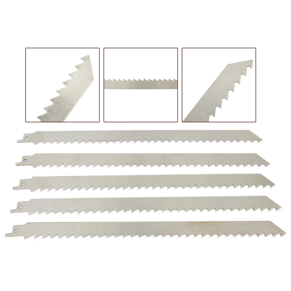 Lame de scie alternative en acier inoxydable avec boîte en plastique, coupe-= scie-= lame-= To -= cubes de glace coupés, viande, S1211K, 300mm, 5 pièces