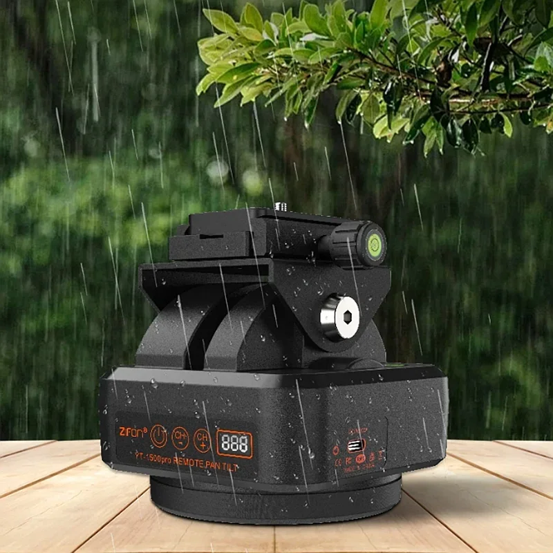 2025ZIFON YT-1500 Pro Motorized Panoramic Head IP66 Waterproof Pan Tilt Tripod Head for Phones Cameras Shooting