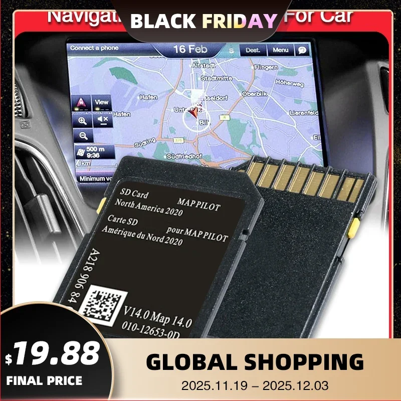 

Maps Version14 for Mercedes AMG B-Class CLA CLS GLA Navigation SD GPS Card USA/CAN/MEX Maps A2189068403 Free Delivery
