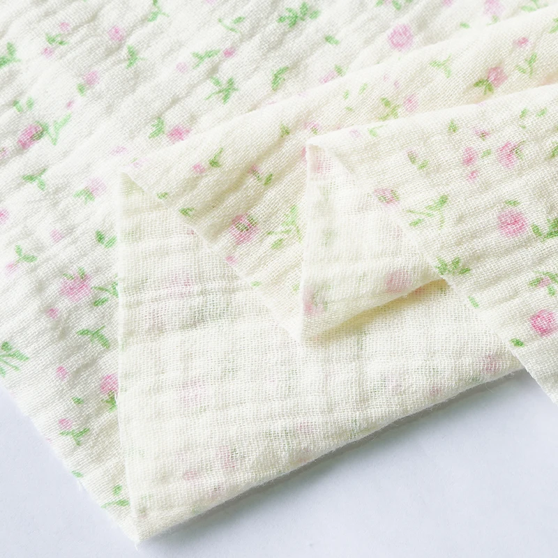 Soft Heart Print Cotton Sewing Fabric for DIY Projects