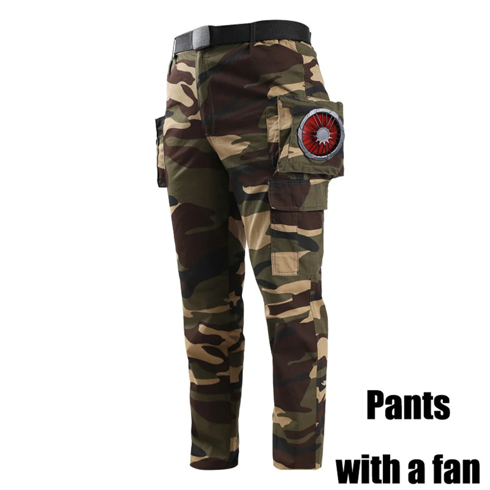 2023 Fan Pantaloni Pesca Campeggio Giro Arrampicata Escursionismo Sport Fan Suit Aria condizionata Abbigliamento con ventilatore Saldatore da