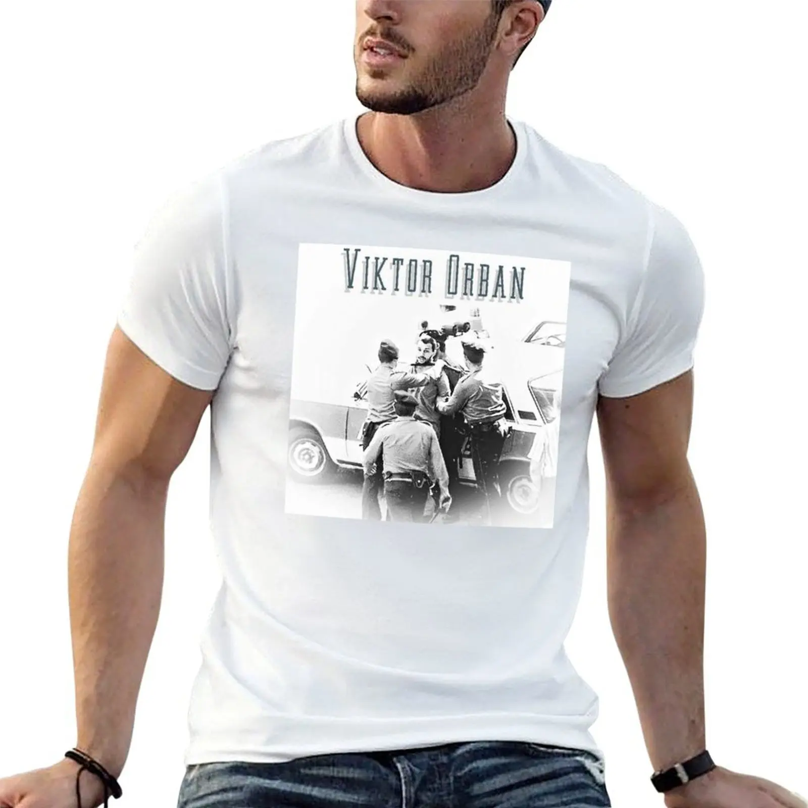 

Viktor orban Arrest 1987 T-Shirt t shirt man plain cotton t shirt man T-Shirt