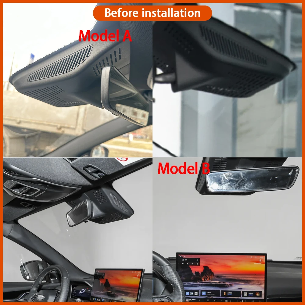 for Geely Coolray Binyue L Cool BelGee Proton X50 2018-2025 Video Recorder 4K DVR Dash Cam Wifi OEM Camera 170° Wide Angle