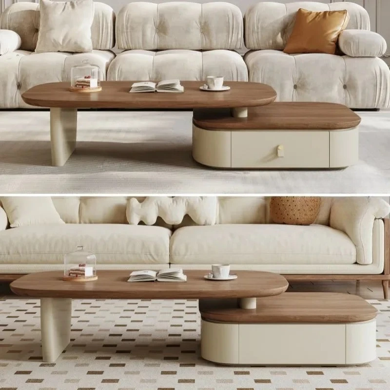 

Gaming Italian Floor Coffee Table Center Luxury French Living Room Coffee Table Service Design Display Storage Home Furniture