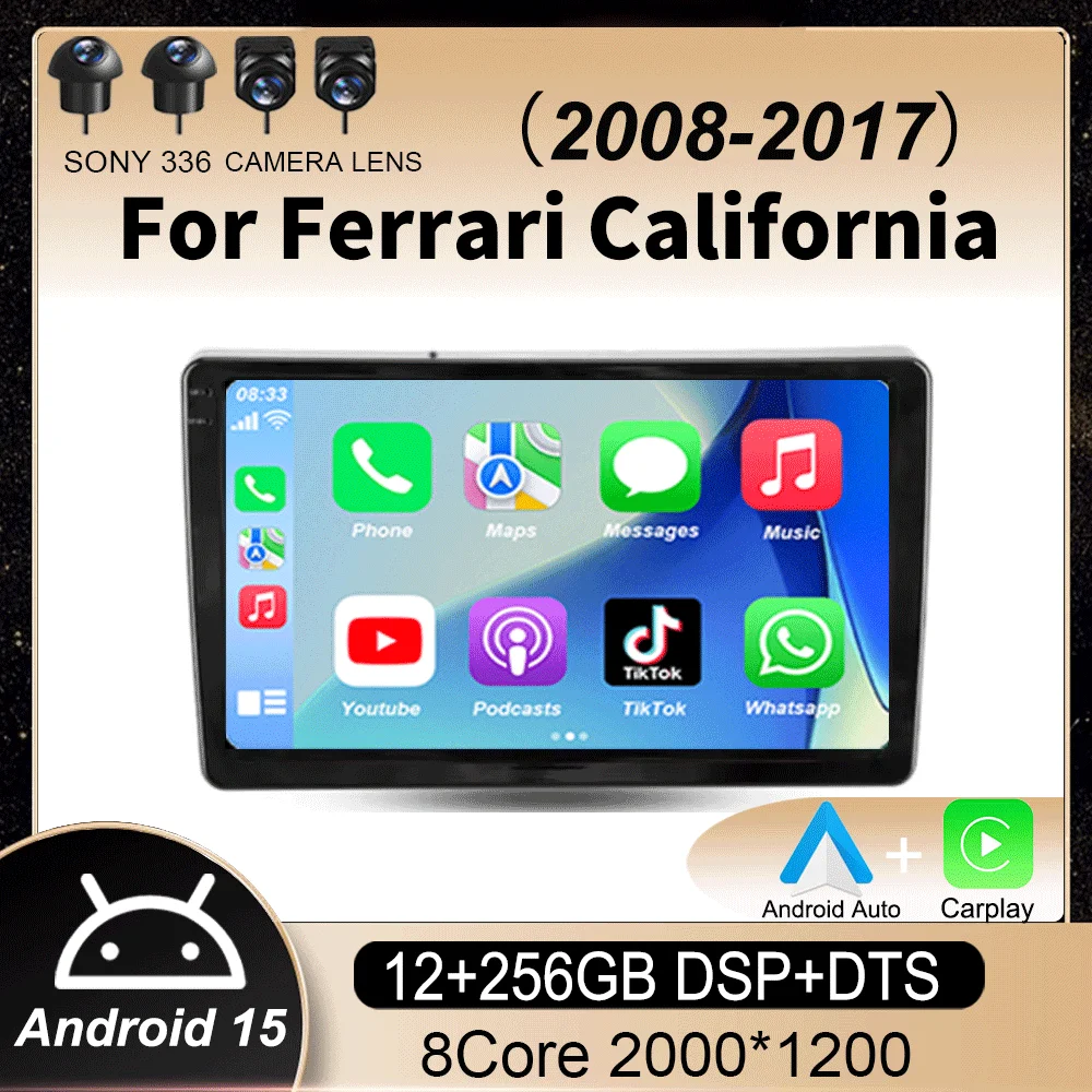 

For Ferrari California 2008 - 2017 Car Radio Multimedia Video Player Navigation GPS Android 15 Navi No 2din 2 din dvd