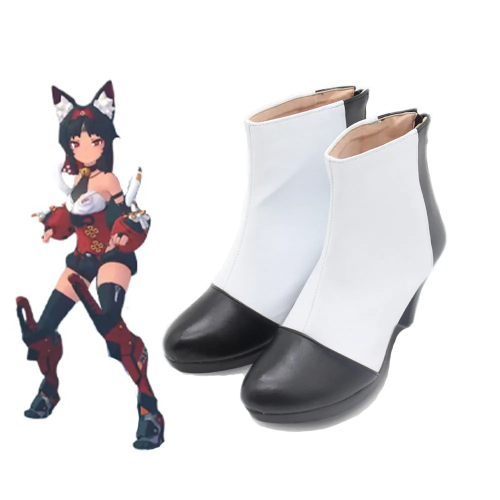 Game Zenless Zone Zero Nekomiya Mana Cosplay Shoes Boots Nekomata Cosplay Cute Uniform Role Play Halloween Carnival Party Props